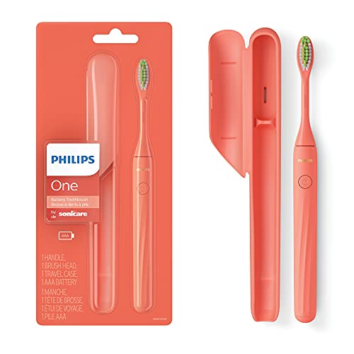 Philips One by Sonicare Battery Toothbrush, Miami Coral