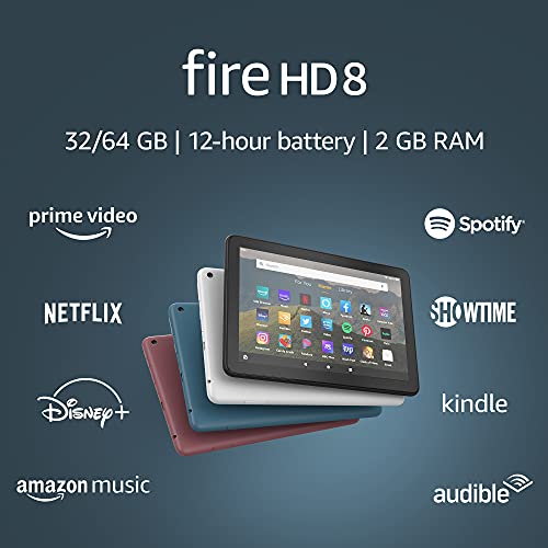 Fire HD 8 tablet, 8" HD display, 32 GB, latest model (2020 release)