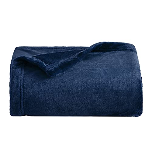 Bedsure Navy Blue Throw Blanket 
