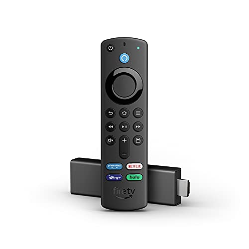 Fire TV Stick 4K streaming device with latest Alexa Voice Remote (includes TV controls)