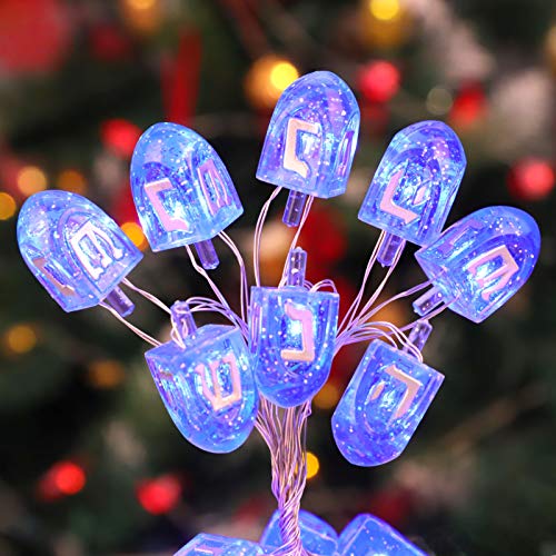 Hanukkah Dreidel Decoration String Lights