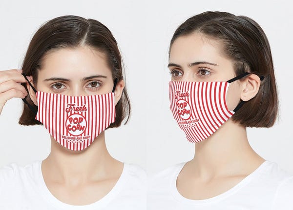 Pop Corn Face Mask 