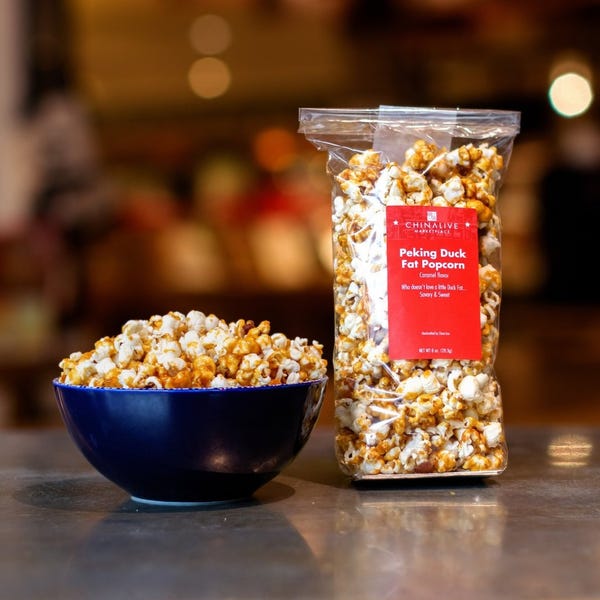 Peking Duck Fat Popcorn