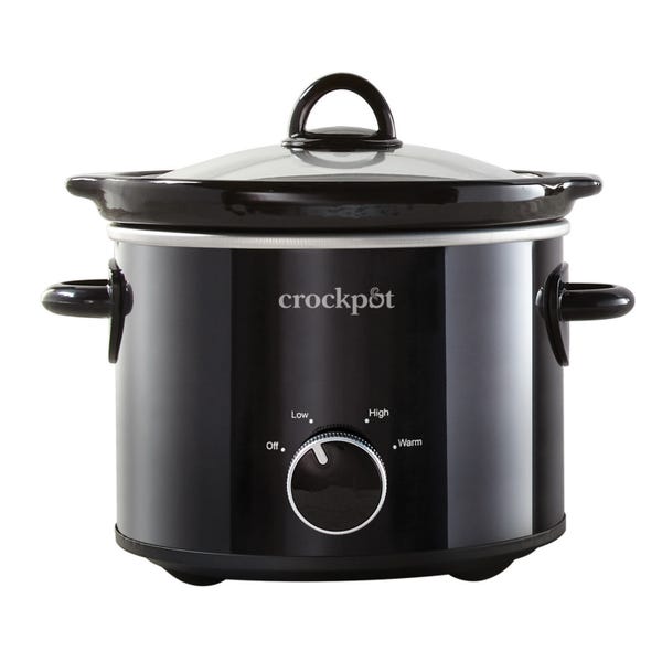 Crock-Pot 2 Quart Round Manual Slow Cooker, Black