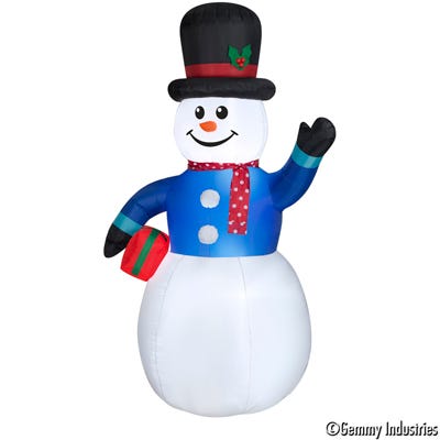 Holiday Time 9ft Snowman Inflatable.