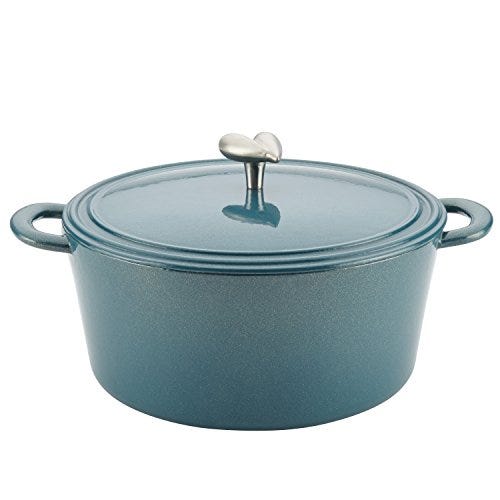 Ayesha Curry Dutch Oven with Lid - 6 Quart, Twilight Teal