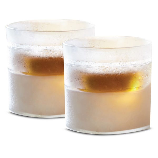 Pack of 2 refrigerated whiskey tumblers