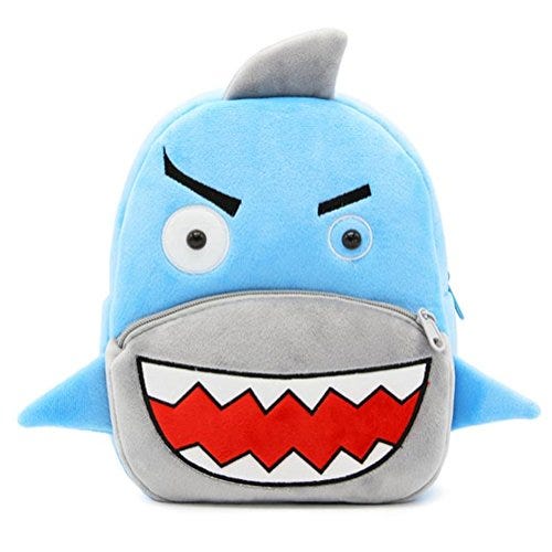 Plush Animal Cartoon Mini Travel Bag (Shark)