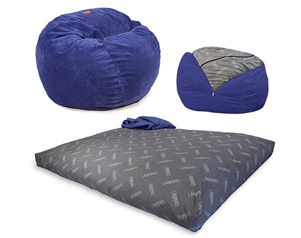 CordaRoy's Chenille Bean Bag to Bed