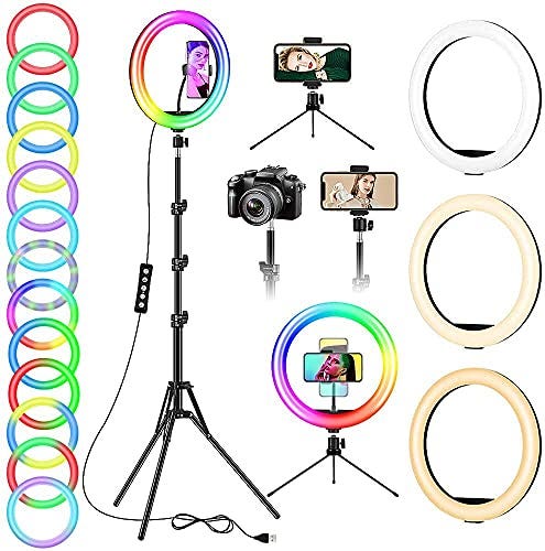 12.6in Ring Light with Stand & Phone Holder
