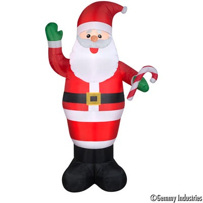 Holiday Time 9ft Santa Inflatable
