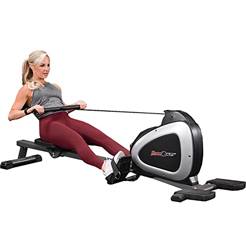 Fitness Reality Magnetic Rowing Machine with Built-in Bluetooth Workout Tracking