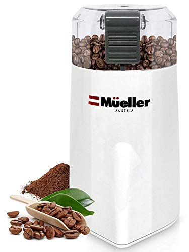 HyperGrind Precision Electric Spice/Coffee Grinder Mill, White