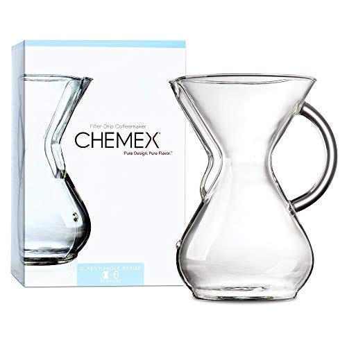 Chemex Pour-Over Glass Coffeemaker - Glass Handle Series - 6-Cup 