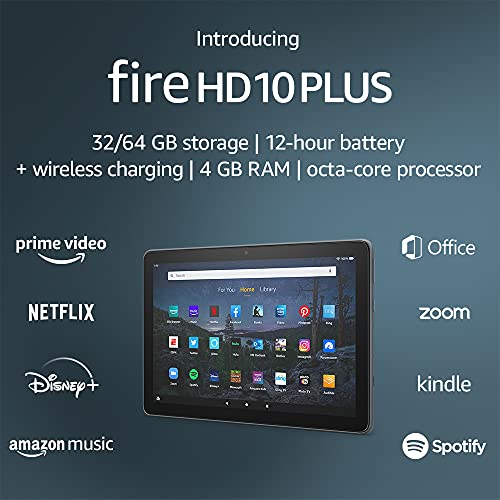Introducing Fire HD 10 Plus tablet, 32 GB, latest model (2021 release)