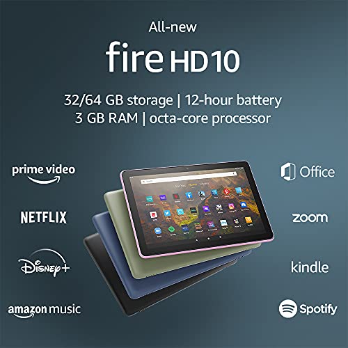All-new Fire HD 10 tablet, 10.1", 1080p Full HD, 32 GB