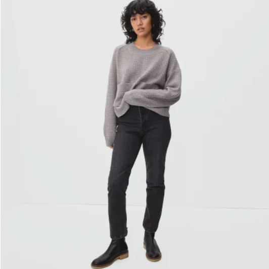 Cashmere Waffle Pullover
