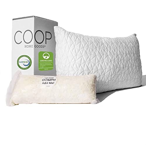 Coop Home Goods Original Loft Pillow Queen Size Bed Pillows
