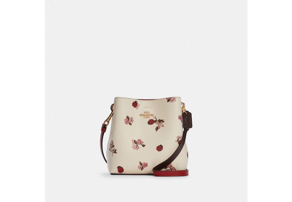 Mini Town Bucket Bag With Ladybug Floral Print