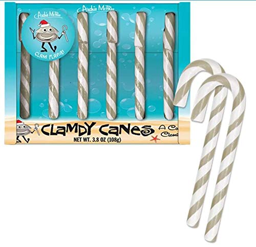 Archie McPhee Clamdy Canes, Pack of 6