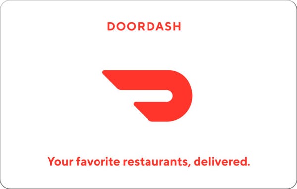 DoorDash - $100 Gift Code (Digital Delivery)