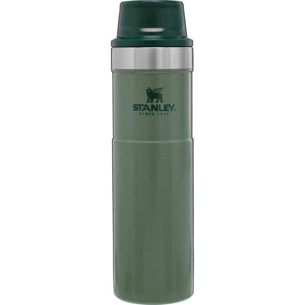 Classic 20 fl. oz. Hammertone Green Stainless Steel Vacuum Insulated Trigger Action Travel Mug