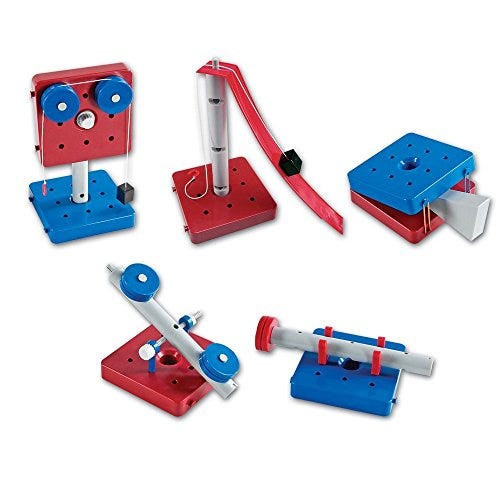 Learning Resources Simple Machines, STEM, Early Engineering Toy Set of 5