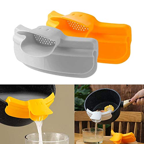 2 PCS Silicone Duckbill Diversion Mouth for Kitchen Pots