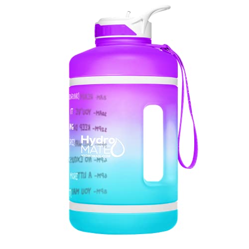 HydroMATE 64oz Half Gallon Motivational Water Bottle