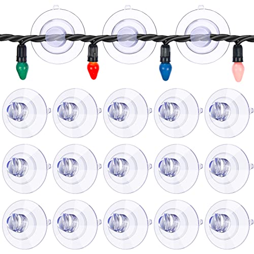 Christmas Light Mini Window Suction Cup Hooks - Pack of 40