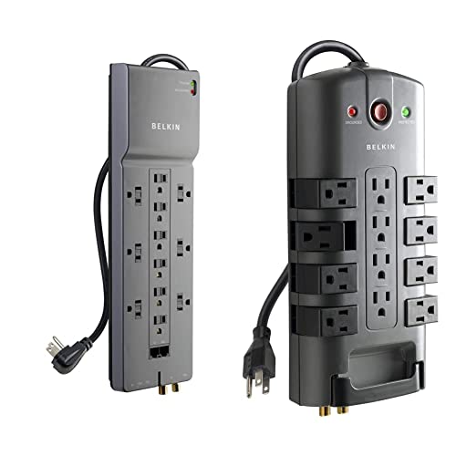 Belkin Power Strip Surge Protector with 12 AC Multiple Outlets 