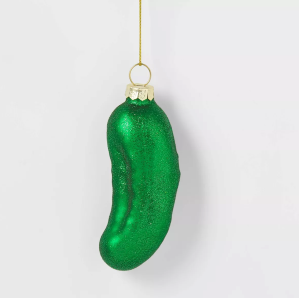 Pickle Glass Christmas Tree Ornament