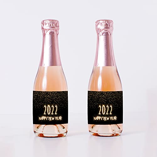 Create labels for mini champagne bottles