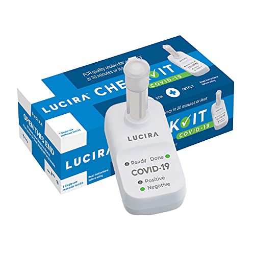 Lucira Check It COVID-19 Test Kit, FDA EUA Single-use PCR Quality Molecular Test, Results at Home in 30 Minutes or Less