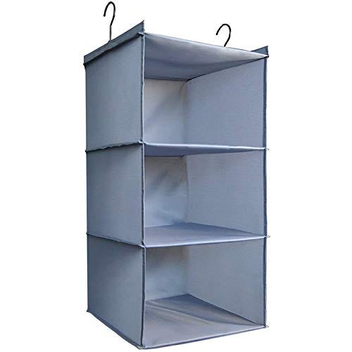 Hanging closet organizer and storage 4 shelves DonYeco