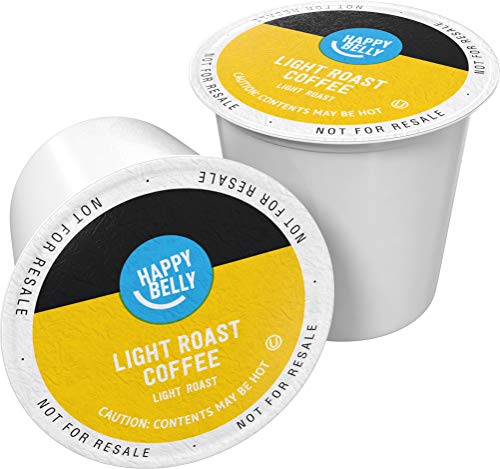Amazon Brand - 100 Ct. Happy Belly Light Roast Coffee Pods, Morning Light