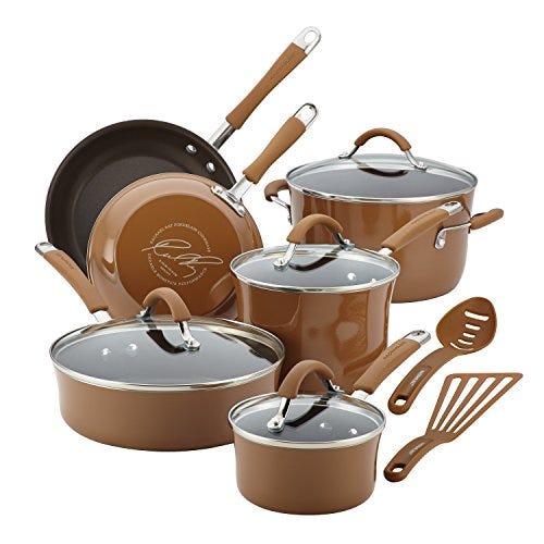 Rachael Ray 12-Piece Cucina Nonstick Cookware Set