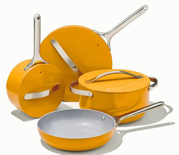 Caraway Marigold 7-Piece Nonstick Cookware Set