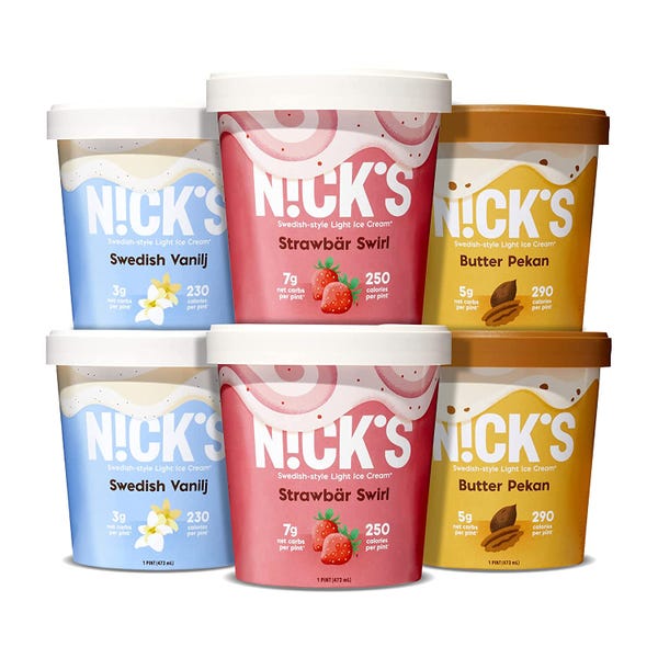 N!CK'S Swedish Keto Variety Pack Ice Cream