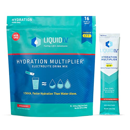 Liquid I.V. Hydration Multiplier - Strawberry - Hydration Powder Packets 