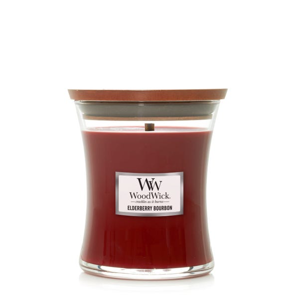WoodWick Elderberry Bourbon - Medium Hourglass Candle