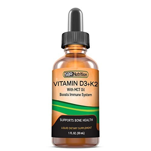 MAX Absorption, Vitamin D3 + K2 (MK-7) Liquid Drops with MCT Oil, Peppermint Flavor