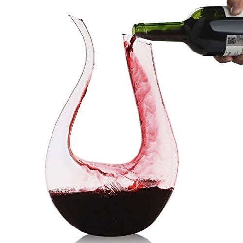 Crystal U-Shape Wine Decanter, 1.5L 