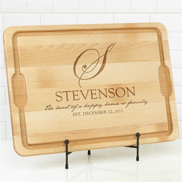 Heart Of Our Home Personalized Maple Cutting Boards