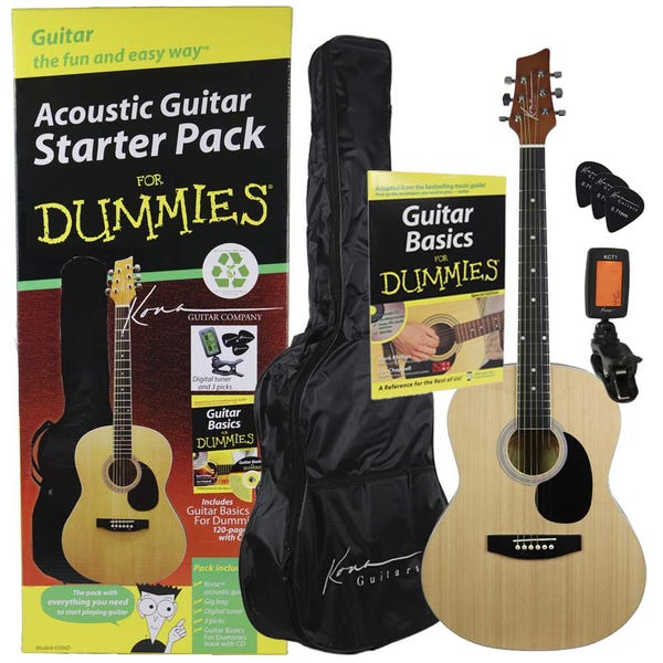 Acoustic Guitar Starter Pack (Guitar, Book, Audio CD, Gig Bag)