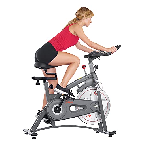 Sunny Health & Fitness Magnetic Belt Drive Indoor Cycling Bike 