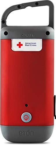 Eton American Red Cross Crank-Powered Clipray Clip-On Flashlight & Smartphone Charger