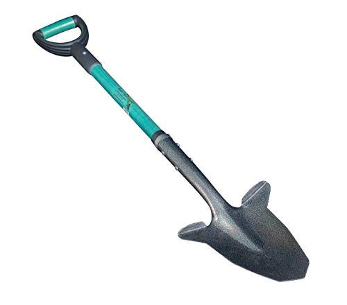 Spear Head Spade Gardening Shovel with Steel Reinforced Fiberglass Handle