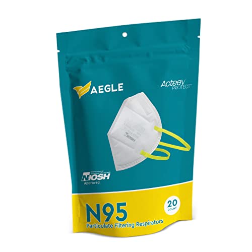 Aegle N95 Foldable Mask with Acteev Protect, USA, NIOSH-approved, 