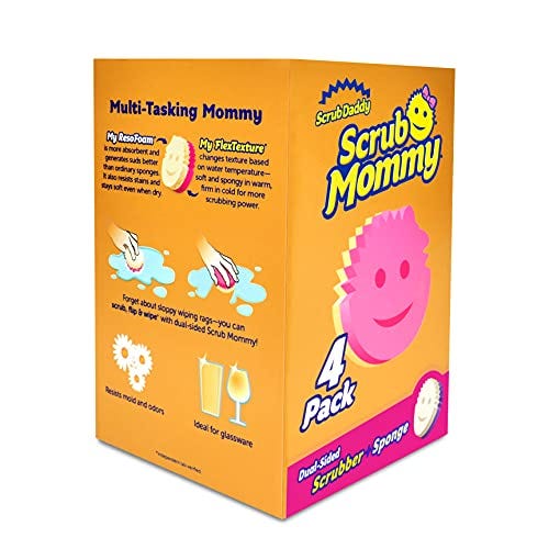 Scrub Mommy Dual Sided Sponge and Scrubber (4 Count)
